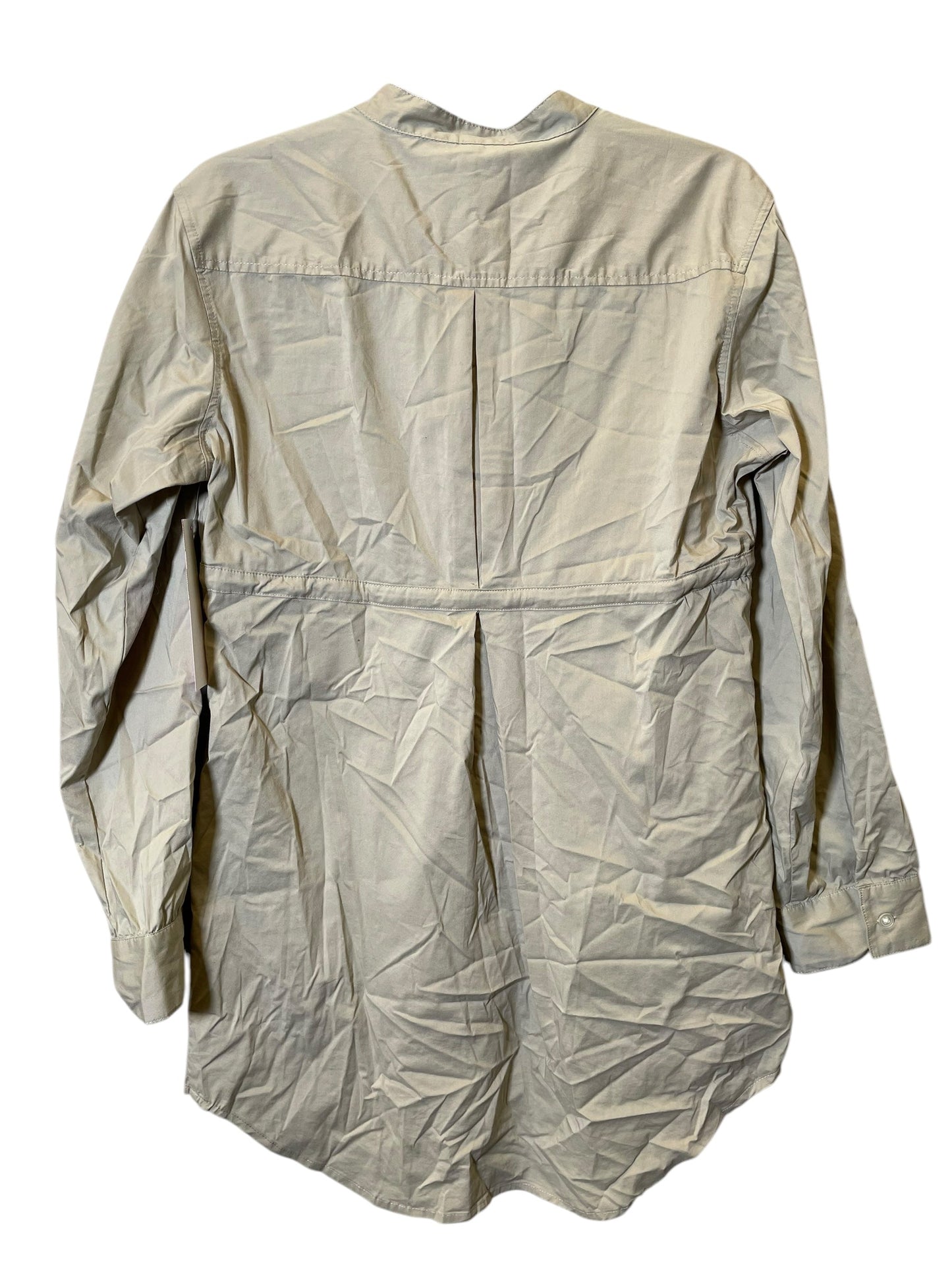 Blouse Long Sleeve By Old Navy In Tan, Size: M