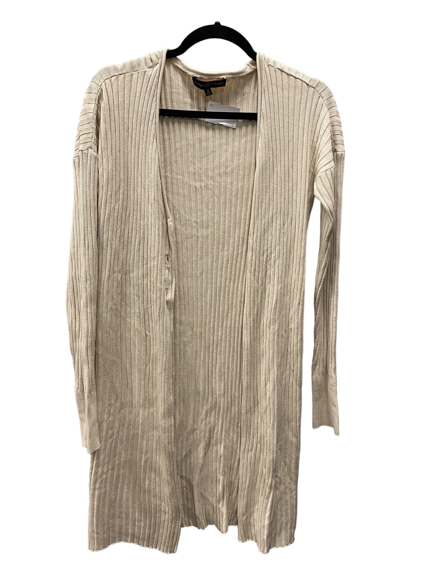 Sweater Cardigan By Almost Famous In Cream, Size: S