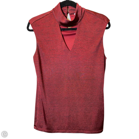 Top Sleeveless By Carmen By Carmen Marc Valvo In Red, Size: M