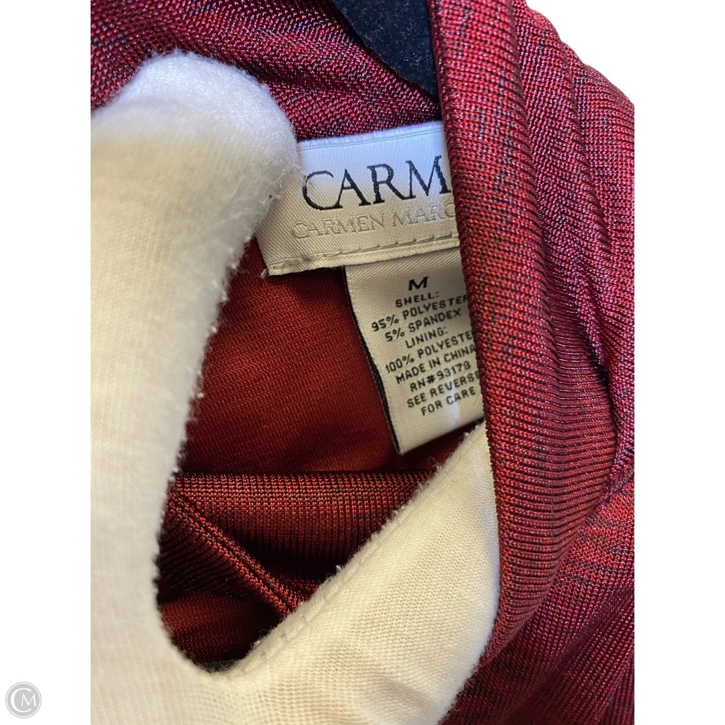 Top Sleeveless By Carmen By Carmen Marc Valvo In Red, Size: M