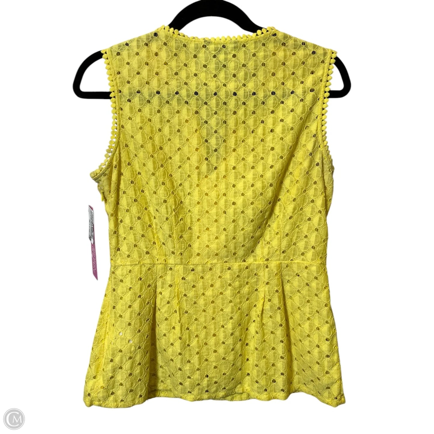 Top Sleeveless By Banana Republic In Yellow, Size: S