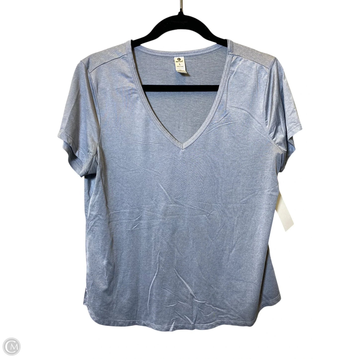 Athletic Top Short Sleeve By 90 Degrees By Reflex In Grey, Size: L
