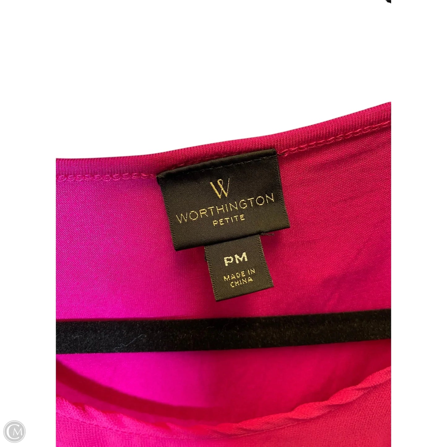 Top Short Sleeve By Worthington In Pink, Size: M