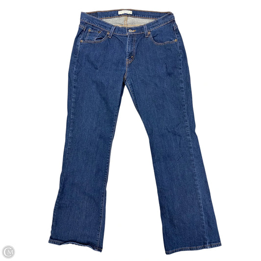 Jeans Boot Cut By Levis In Blue Denim, Size: 14