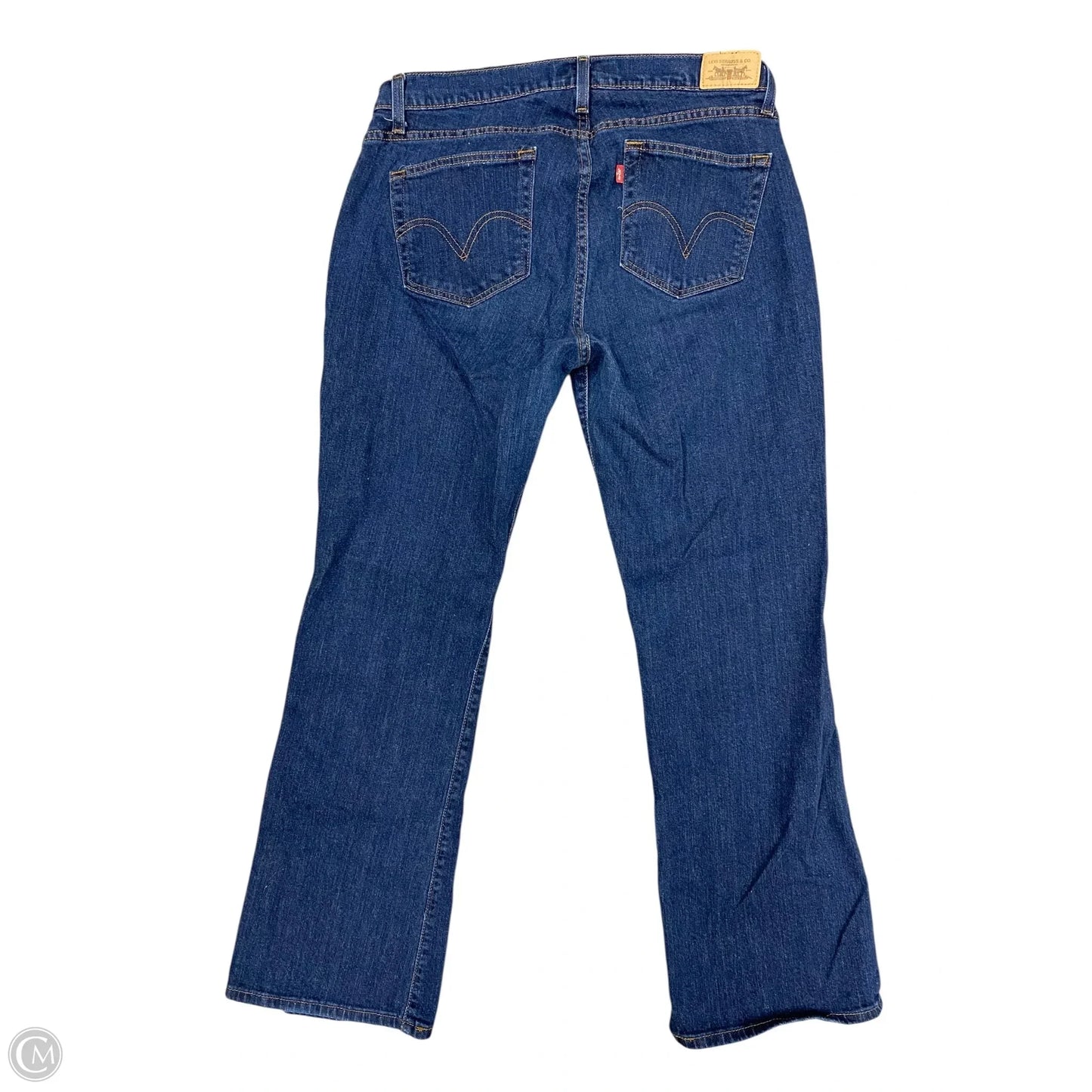 Jeans Boot Cut By Levis In Blue Denim, Size: 14