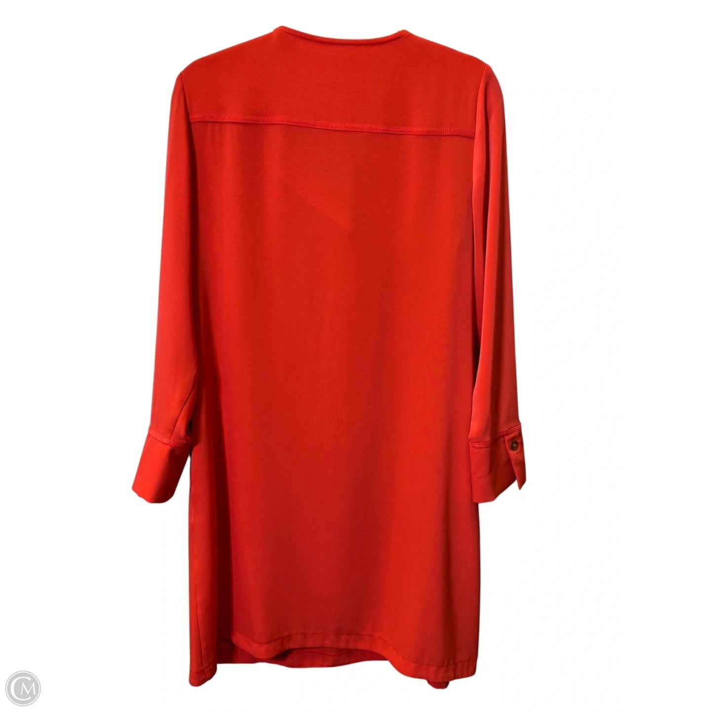 Dress Casual Midi By Chicos In Orange, Size: Medium
