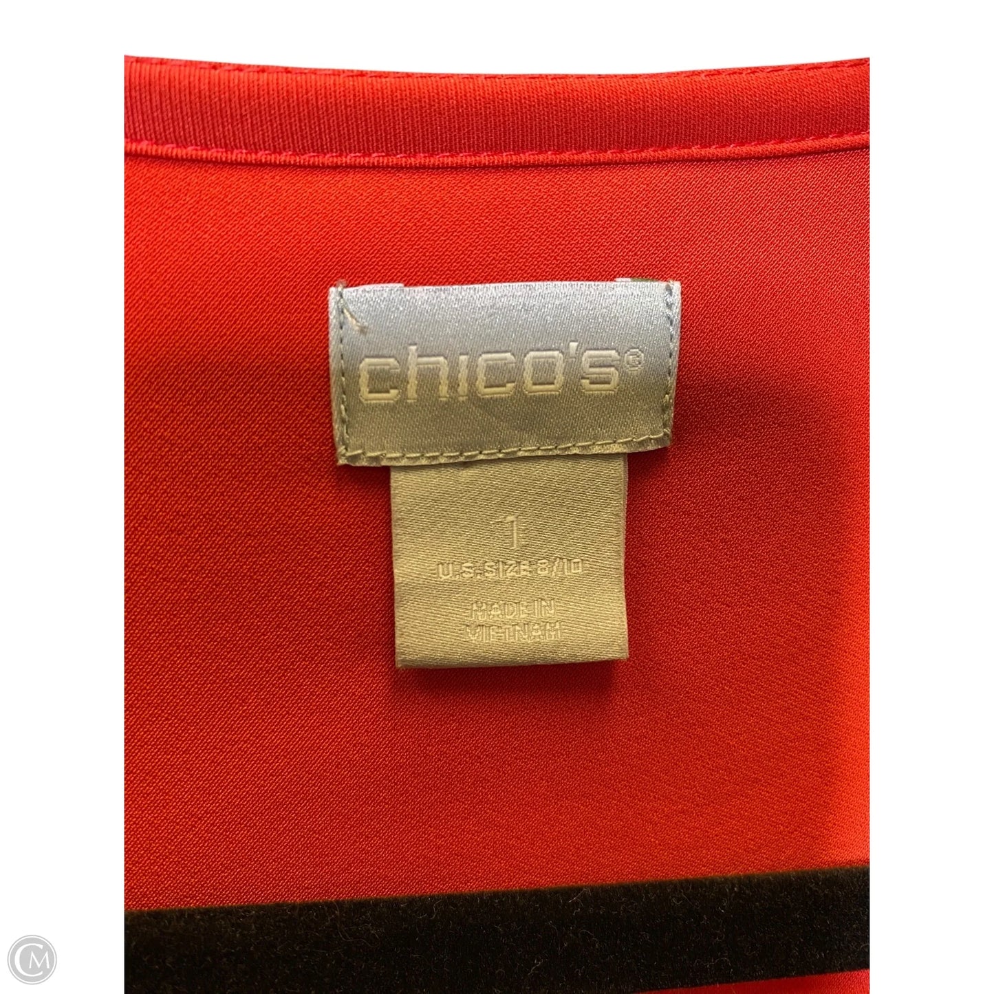 Dress Casual Midi By Chicos In Orange, Size: Medium