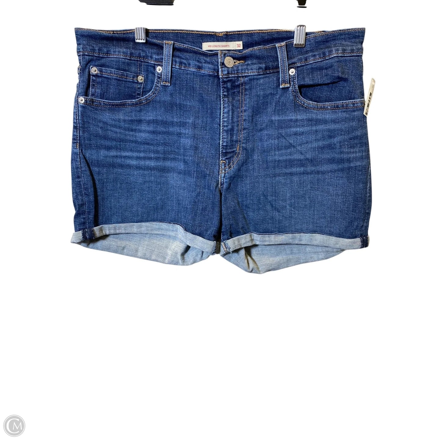 Shorts By Levis In Blue Denim, Size: 14