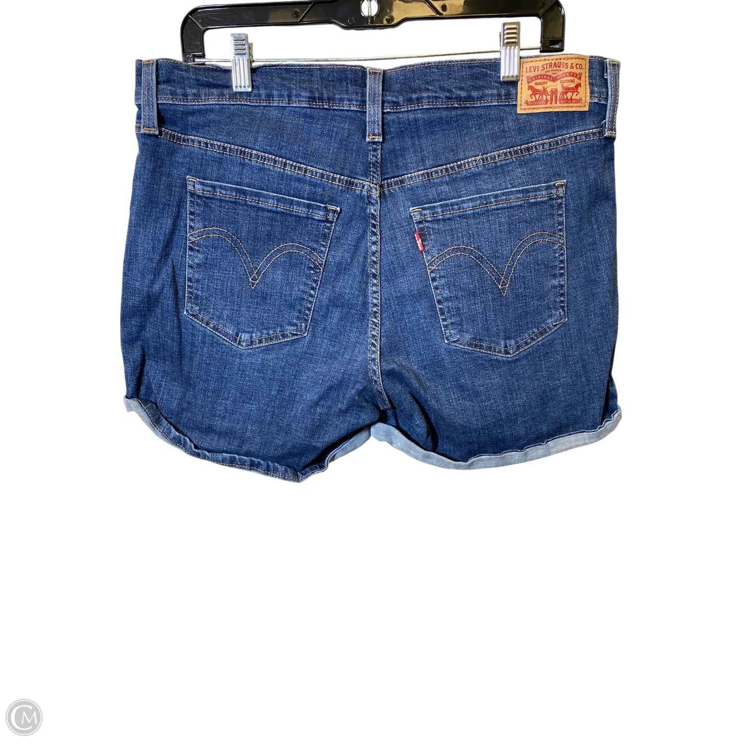 Shorts By Levis In Blue Denim, Size: 14