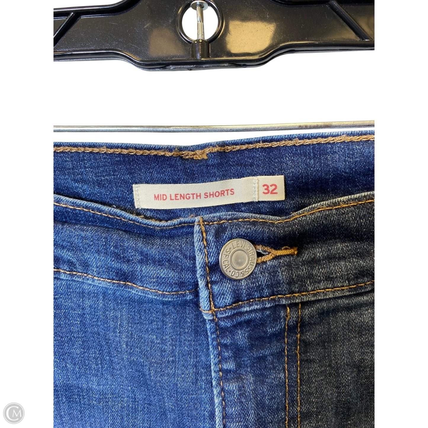 Shorts By Levis In Blue Denim, Size: 14
