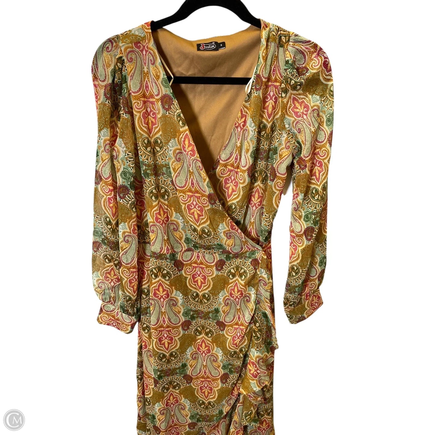 Dress Casual Maxi By Justin In Multi-colored, Size: S