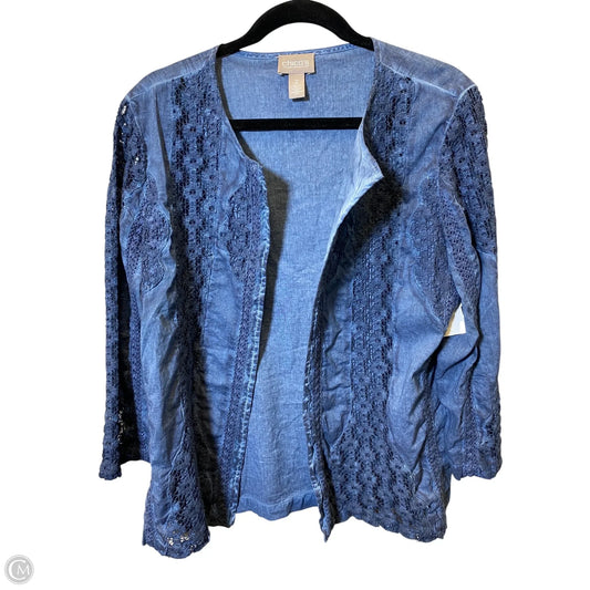 Cardigan By Chicos In Blue, Size: L