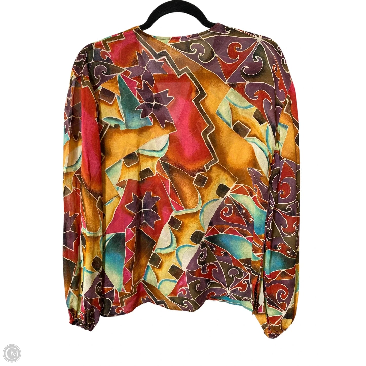 Top Long Sleeve By Chicos In Multi-colored, Size: S