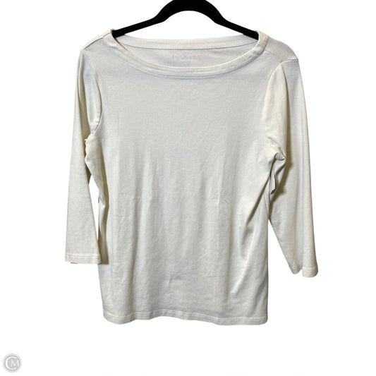 Top Long Sleeve By Chicos In Cream, Size: M