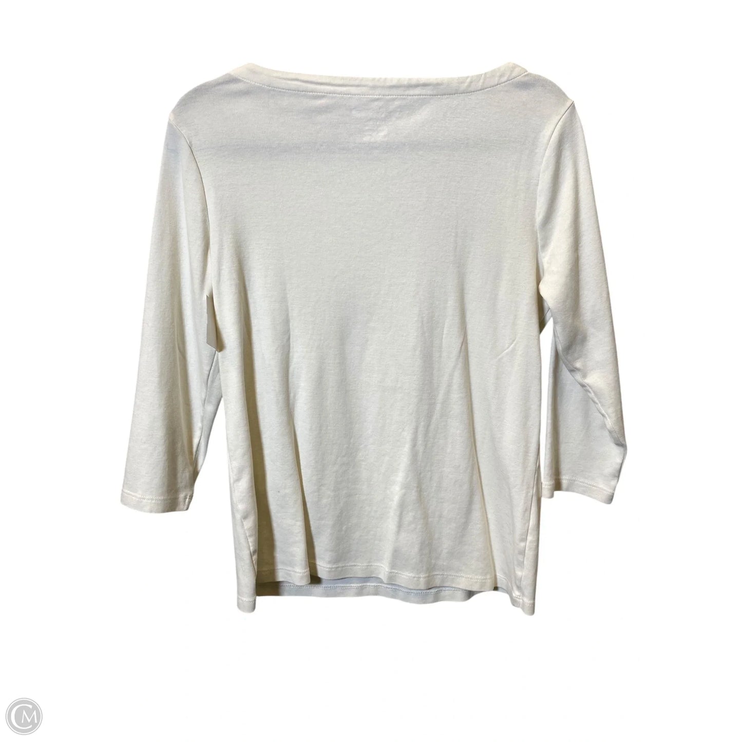 Top Long Sleeve By Chicos In Cream, Size: M