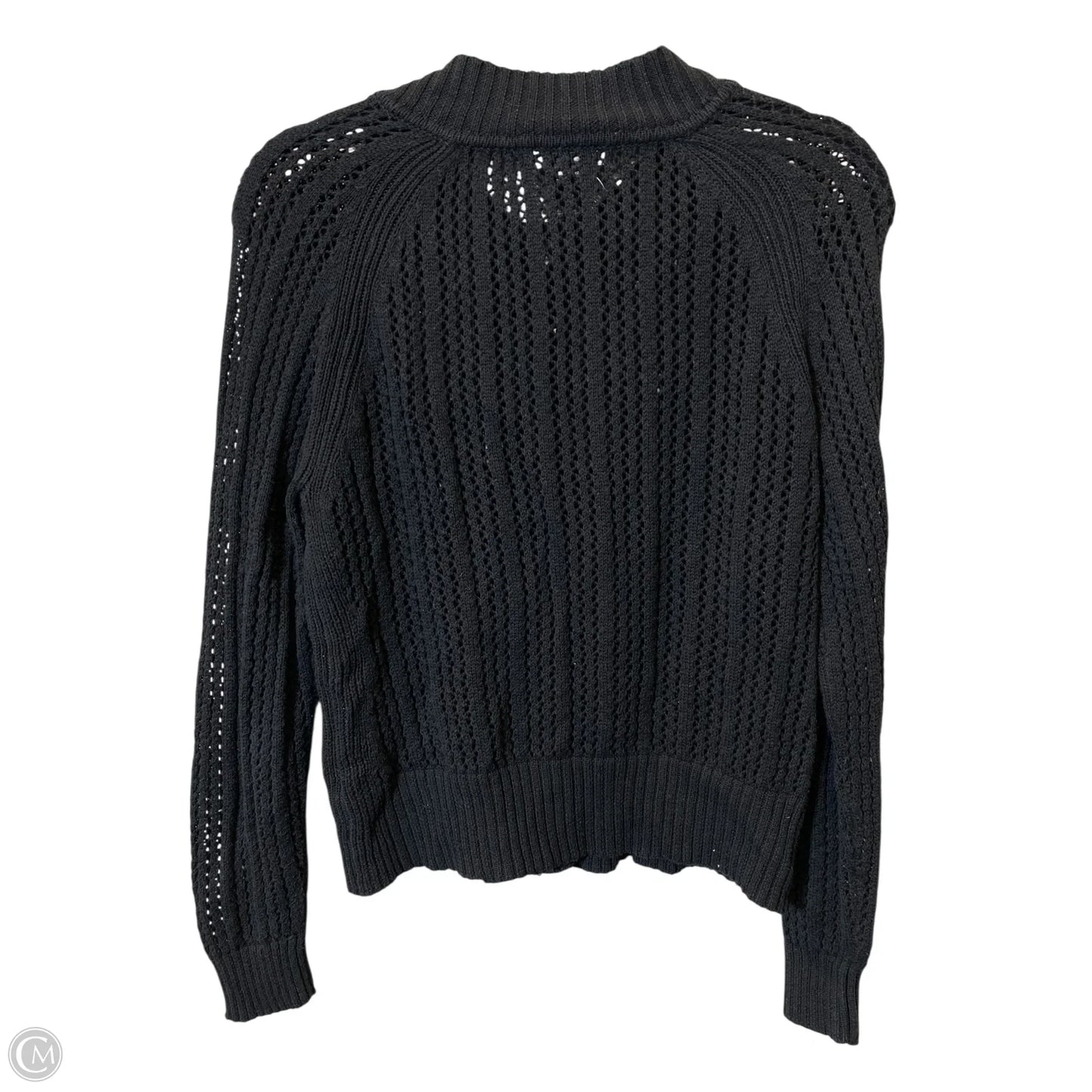 Cardigan By Grace Elements In Black & Gold, Size: L