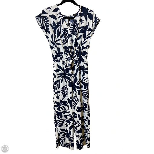 Jumpsuit By Fred David In Blue & White, Size: S