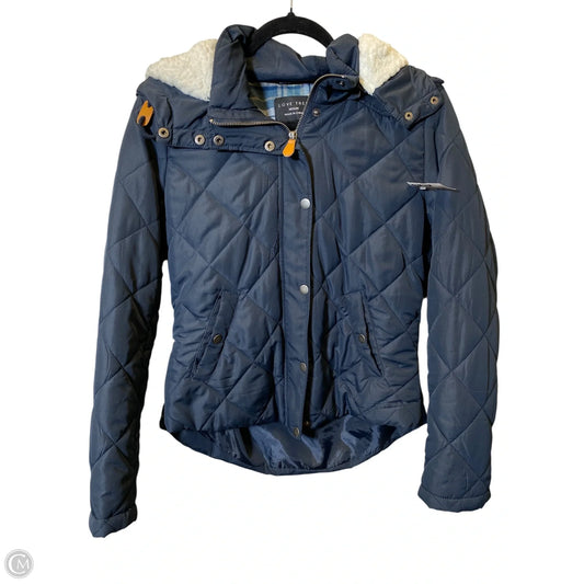 Jacket Puffer & Quilted By Love Tree In Navy, Size: M