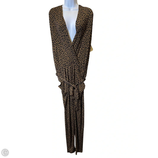 Jumpsuit Designer By Michael Kors In Animal Print, Size: M
