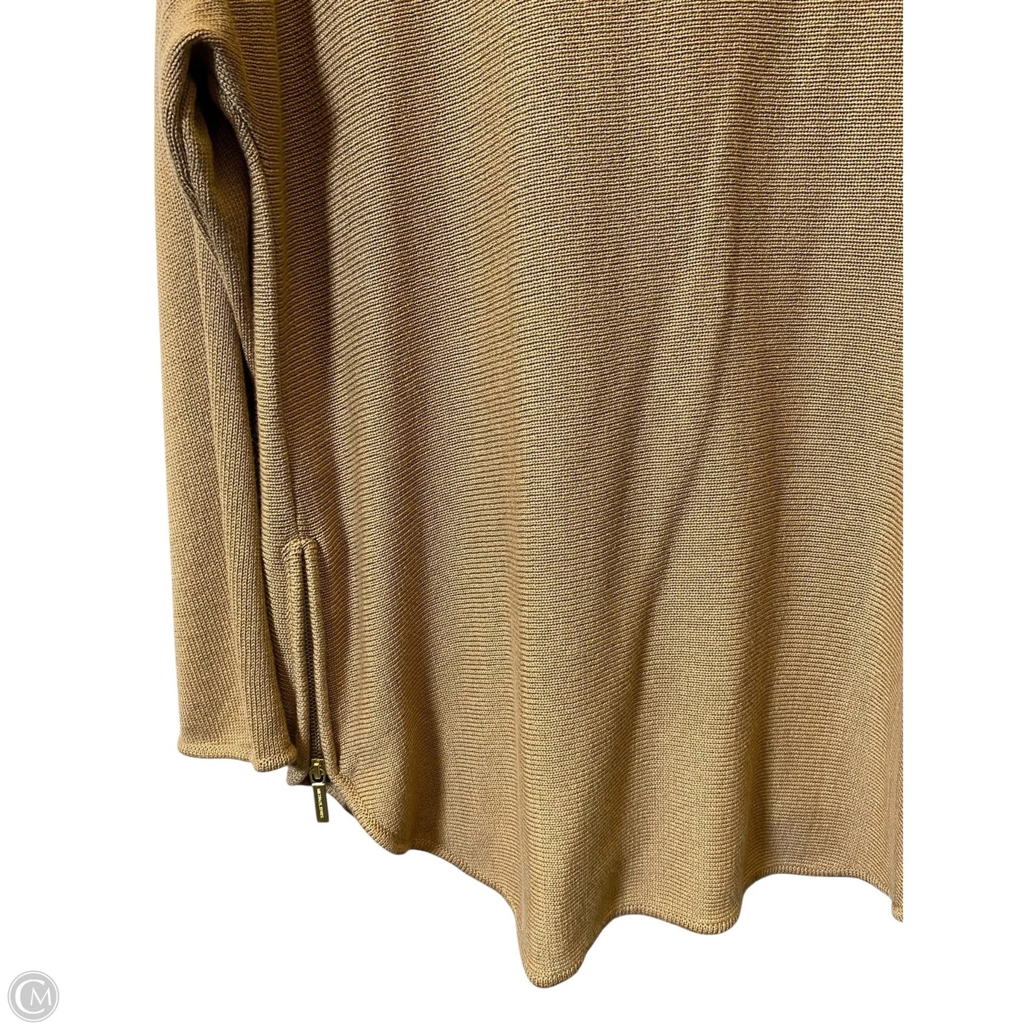 Sweater Cardigan Designer By Michael Kors In Brown, Size: Xl