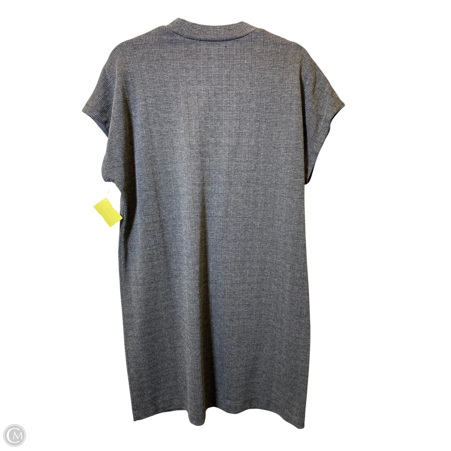 Dress Casual Midi By Madewell In Black & Grey, Size: M