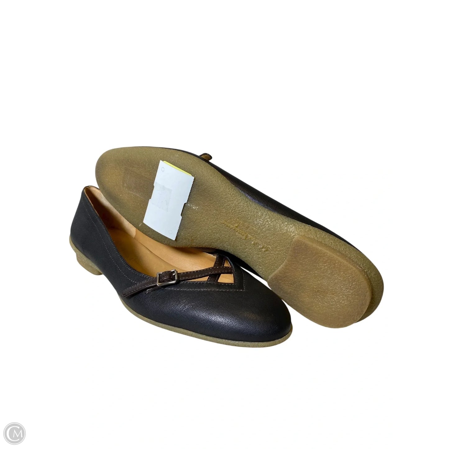 Shoes Luxury Designer By Ferragamo In Black, Size: 8
