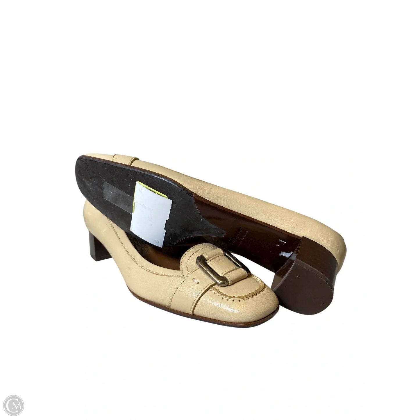 Shoes Luxury Designer By Ferragamo In Tan, Size: 8