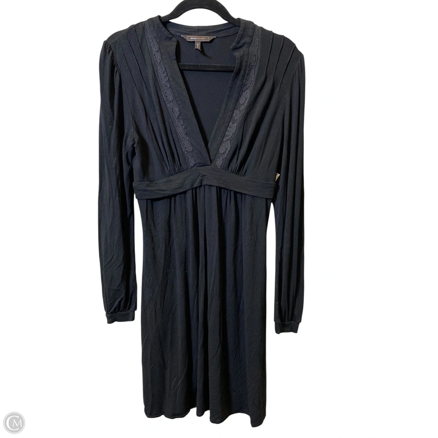 Dress Casual Midi By Bcbgmaxazria In Black, Size: M