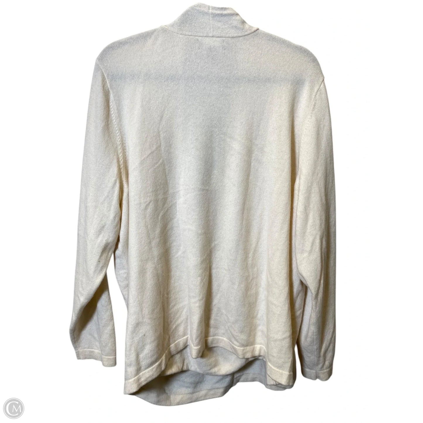 Sweater Cashmere By Lands End In Beige, Size: 3x