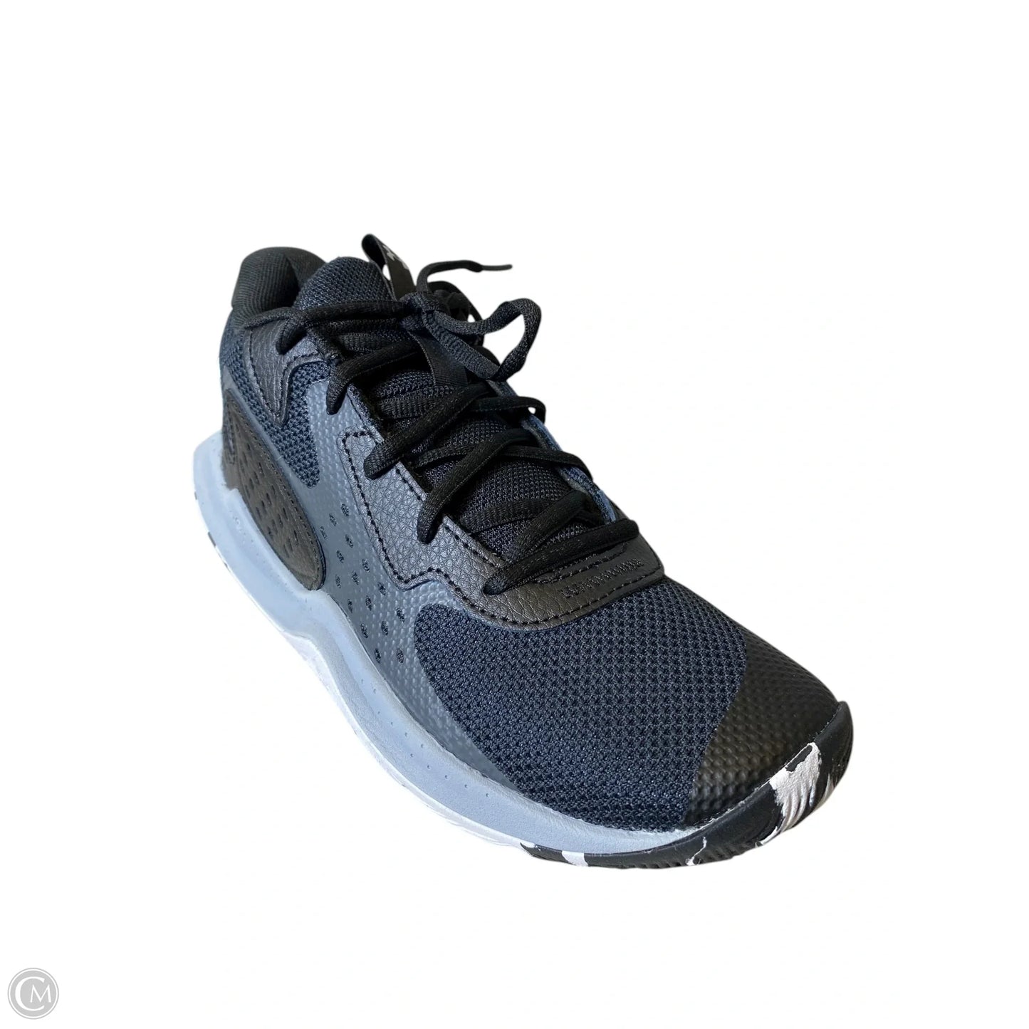 Shoes Sneakers By Under Armour In Black & Grey, Size: 8.5