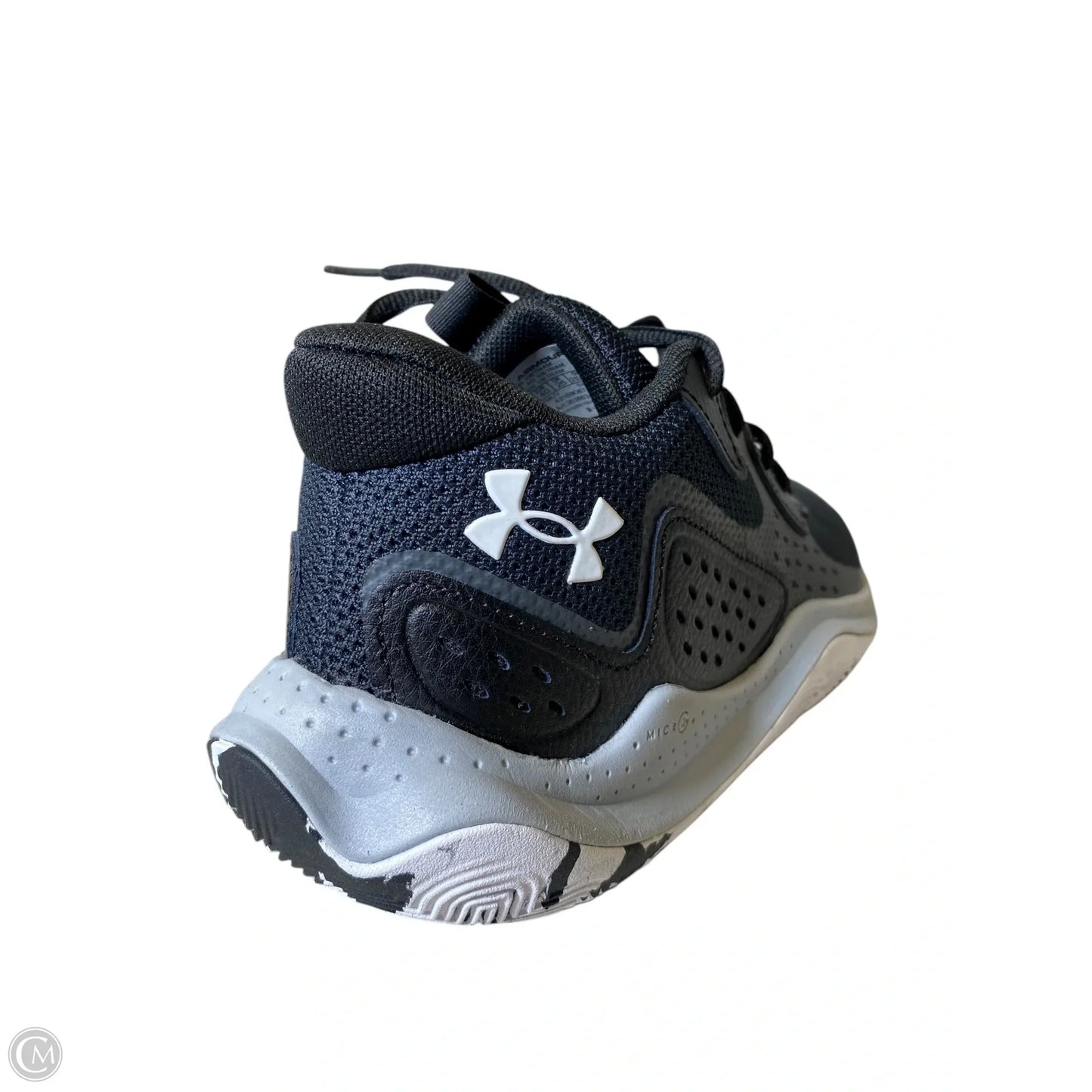 Shoes Sneakers By Under Armour In Black & Grey, Size: 8.5