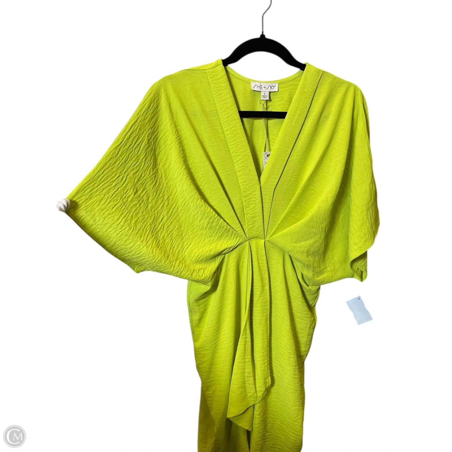 Dress Casual Midi By She + Sky In Green, Size: L