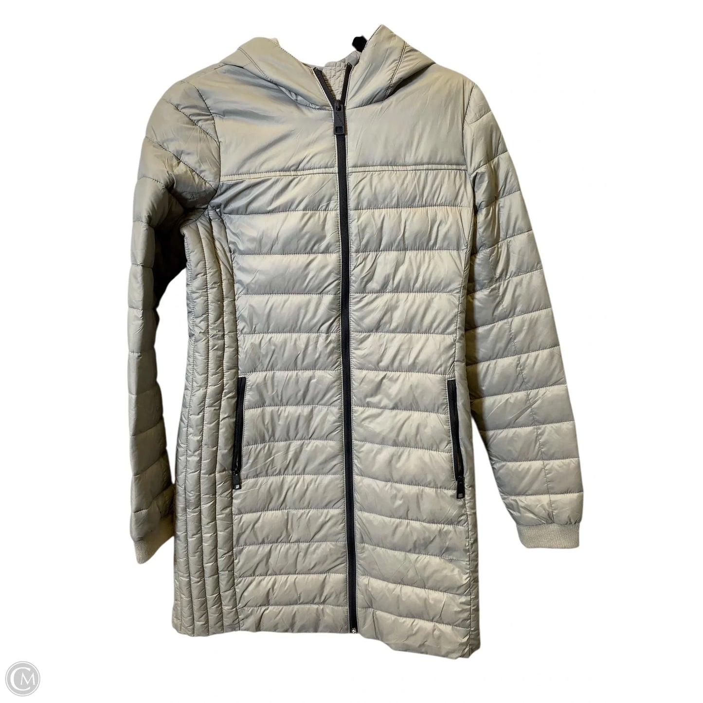 Jacket Puffer & Quilted By Hollister In Beige, Size: S