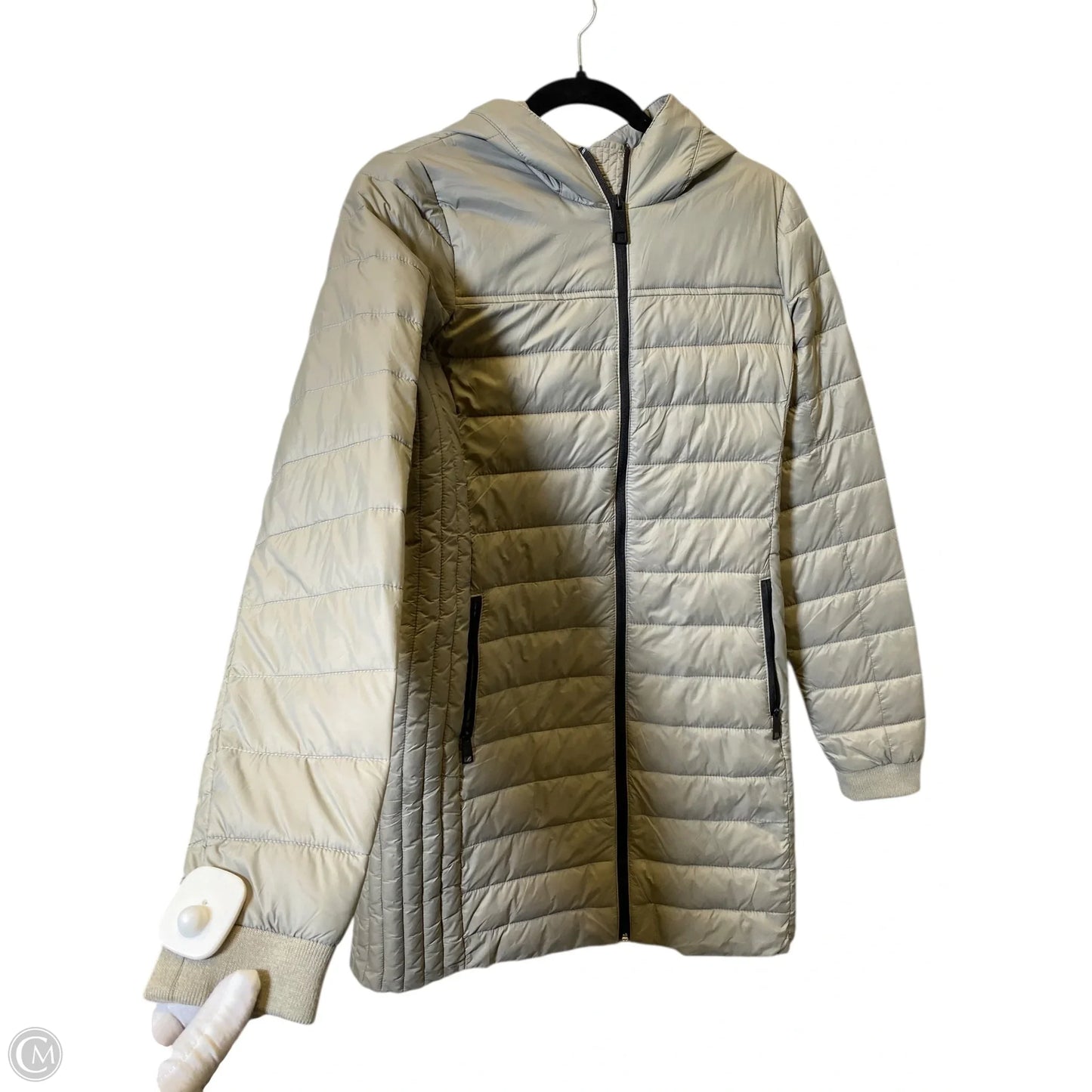 Jacket Puffer & Quilted By Hollister In Beige, Size: S