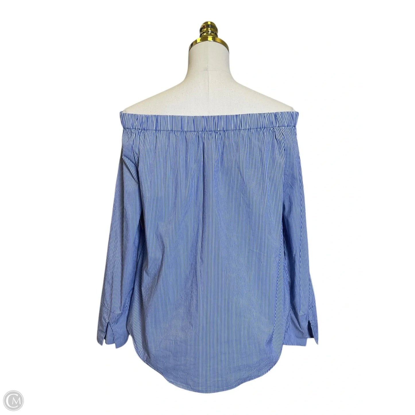 Blouse 3/4 Sleeve By Philosophy In Striped Pattern, Size: M