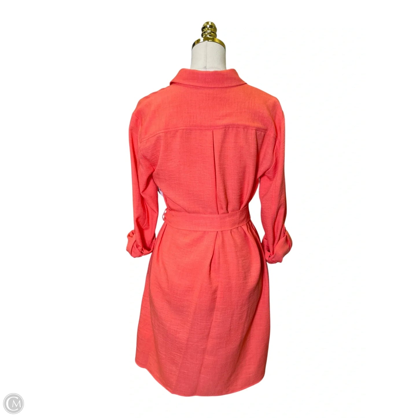 Dress Casual Short By Dkny In Orange, Size: S