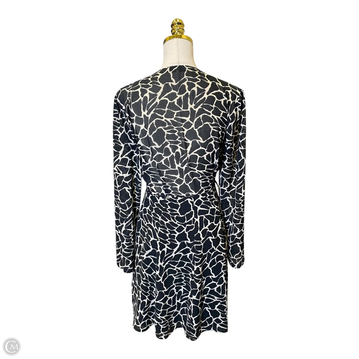 Dress Casual Midi By Wayf In Black & White, Size: M
