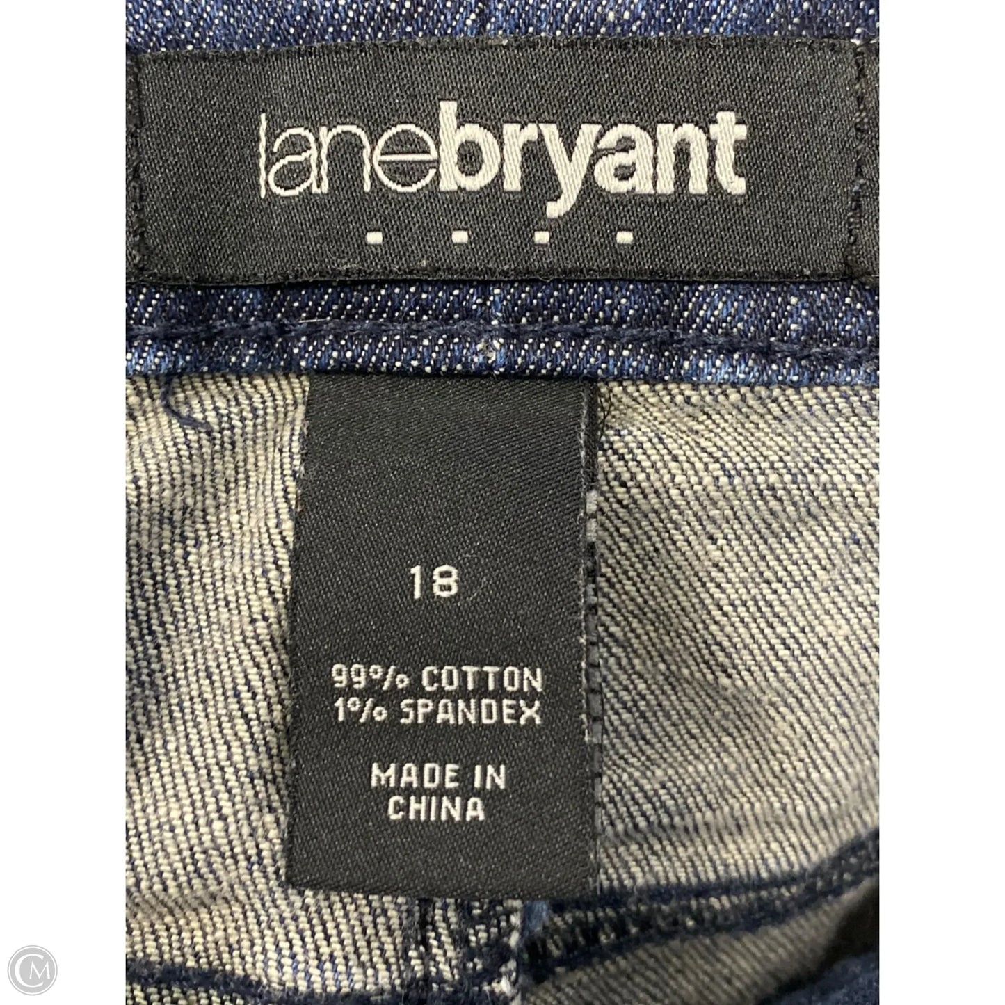 Jeans Cropped By Lane Bryant In Blue Denim, Size: 18