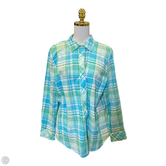 Blouse Long Sleeve By Talbots In Multi-colored, Size: Xl
