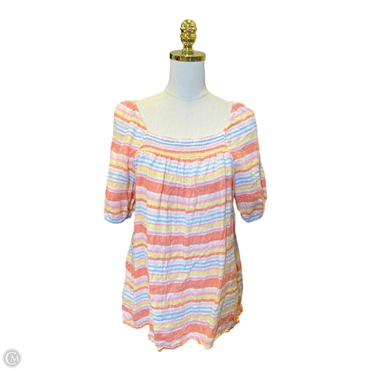 Blouse 3/4 Sleeve By Talbots In Multi-colored, Size: L