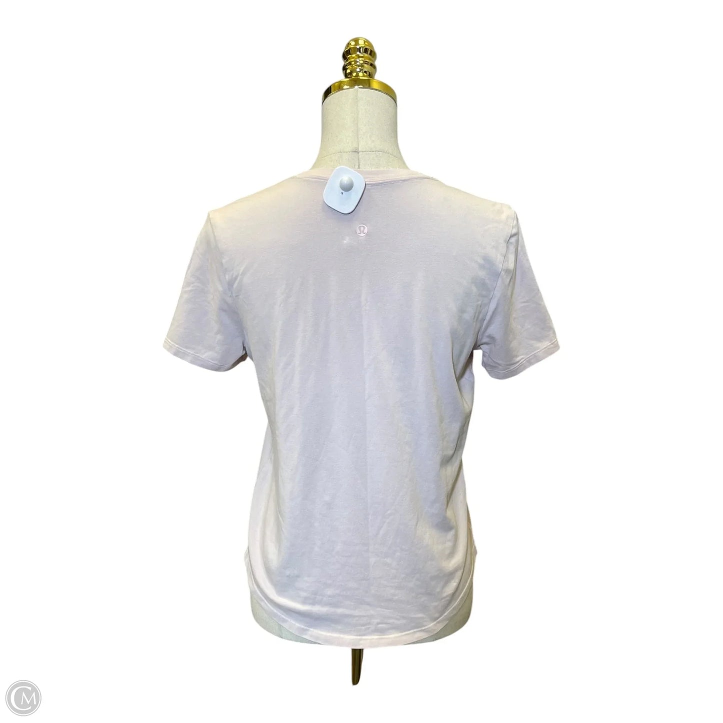 Athletic Top Short Sleeve By Lululemon In Pink, Size: S