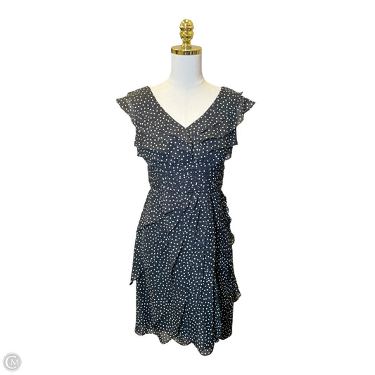 Dress Casual Midi By Adrianna Papell In Polkadot Pattern, Size: 6