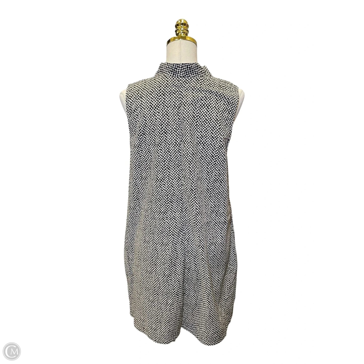 Dress Casual Midi By Eileen Fisher In Black & White, Size: M