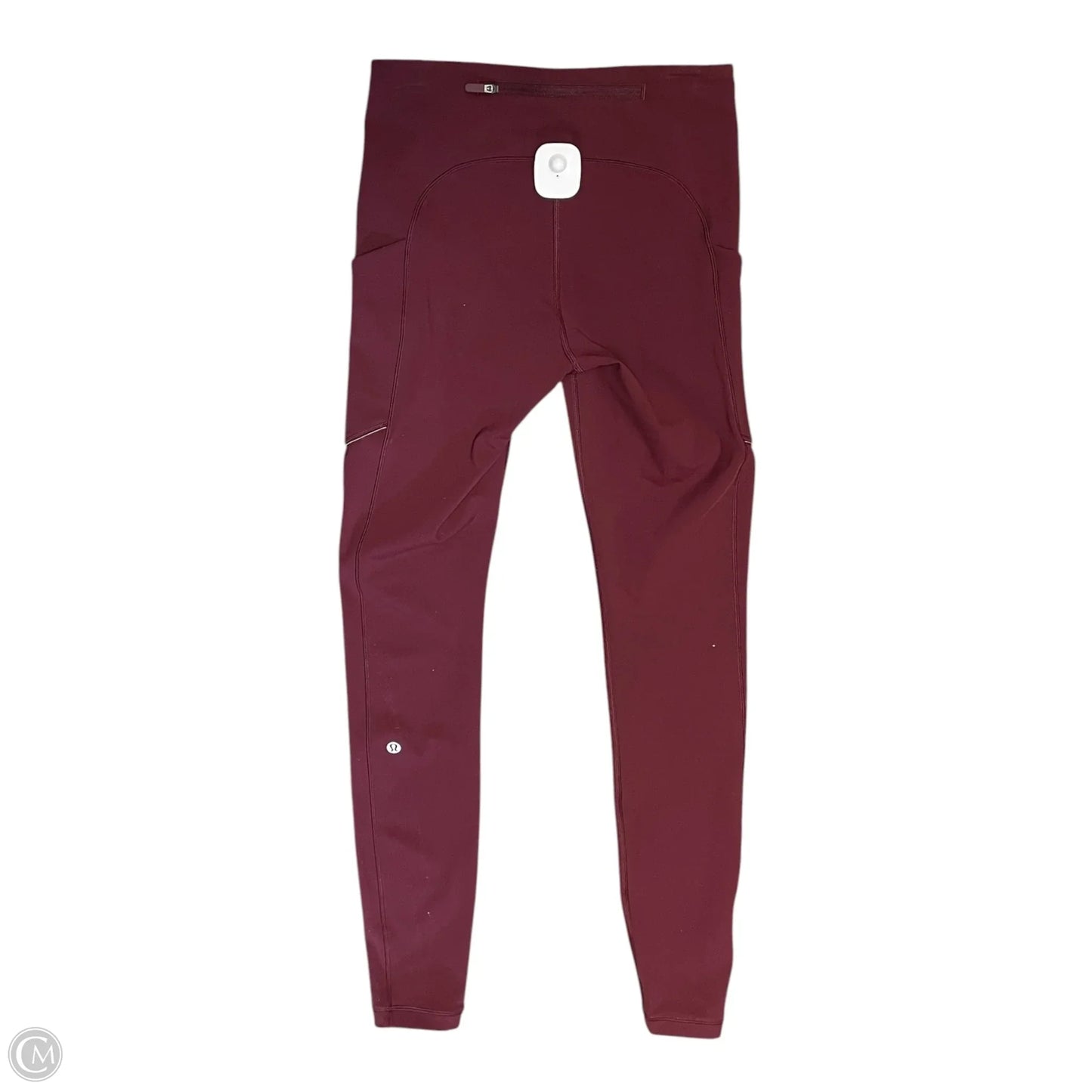Athletic Leggings By Lululemon In Maroon, Size: 4
