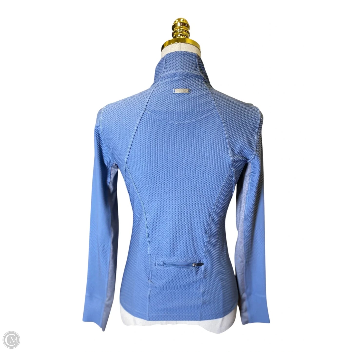 Athletic Jacket By Calvin Klein In Blue, Size: Xs