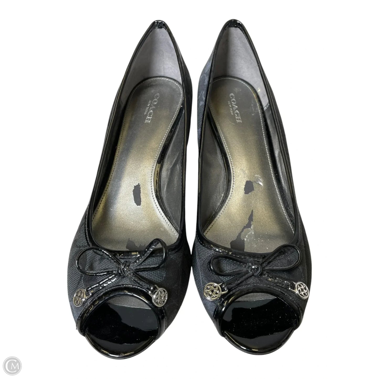 Sandals Designer By Coach In Black, Size: 10