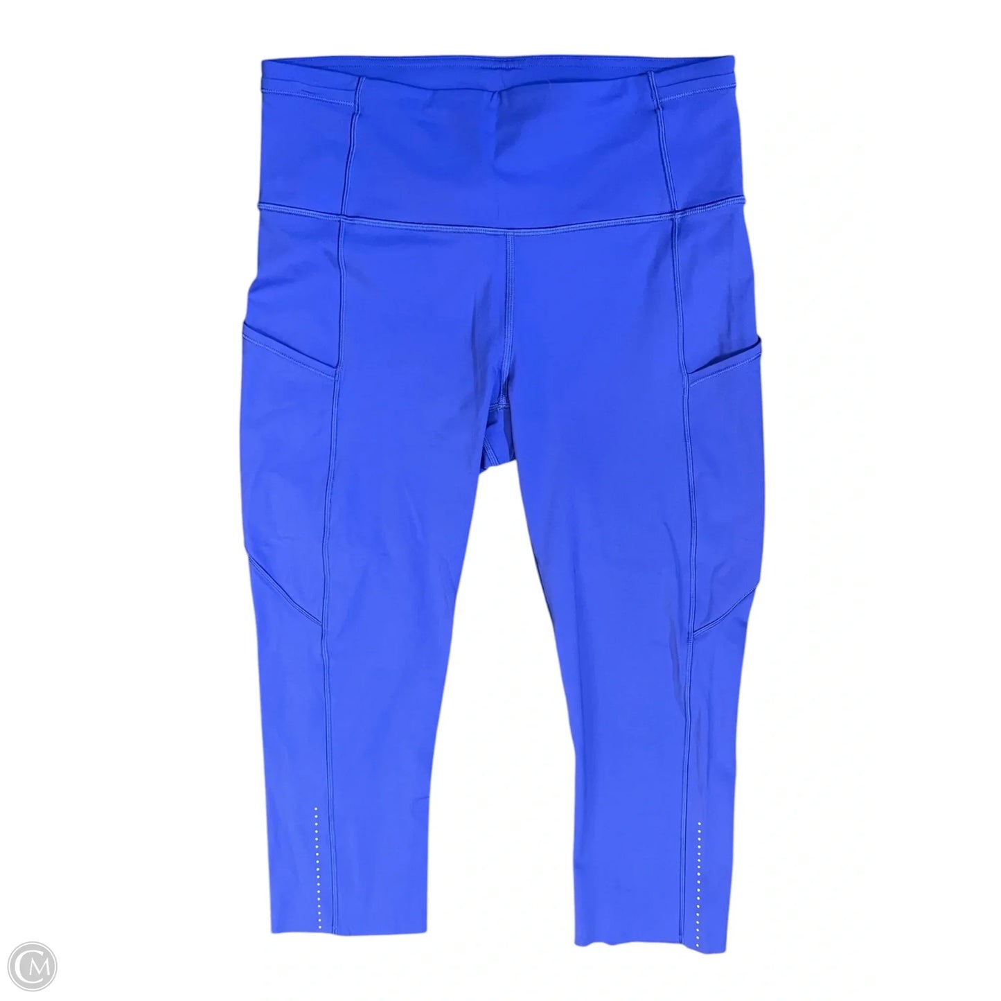 Athletic Leggings Capris By Lululemon In Blue, Size: 8