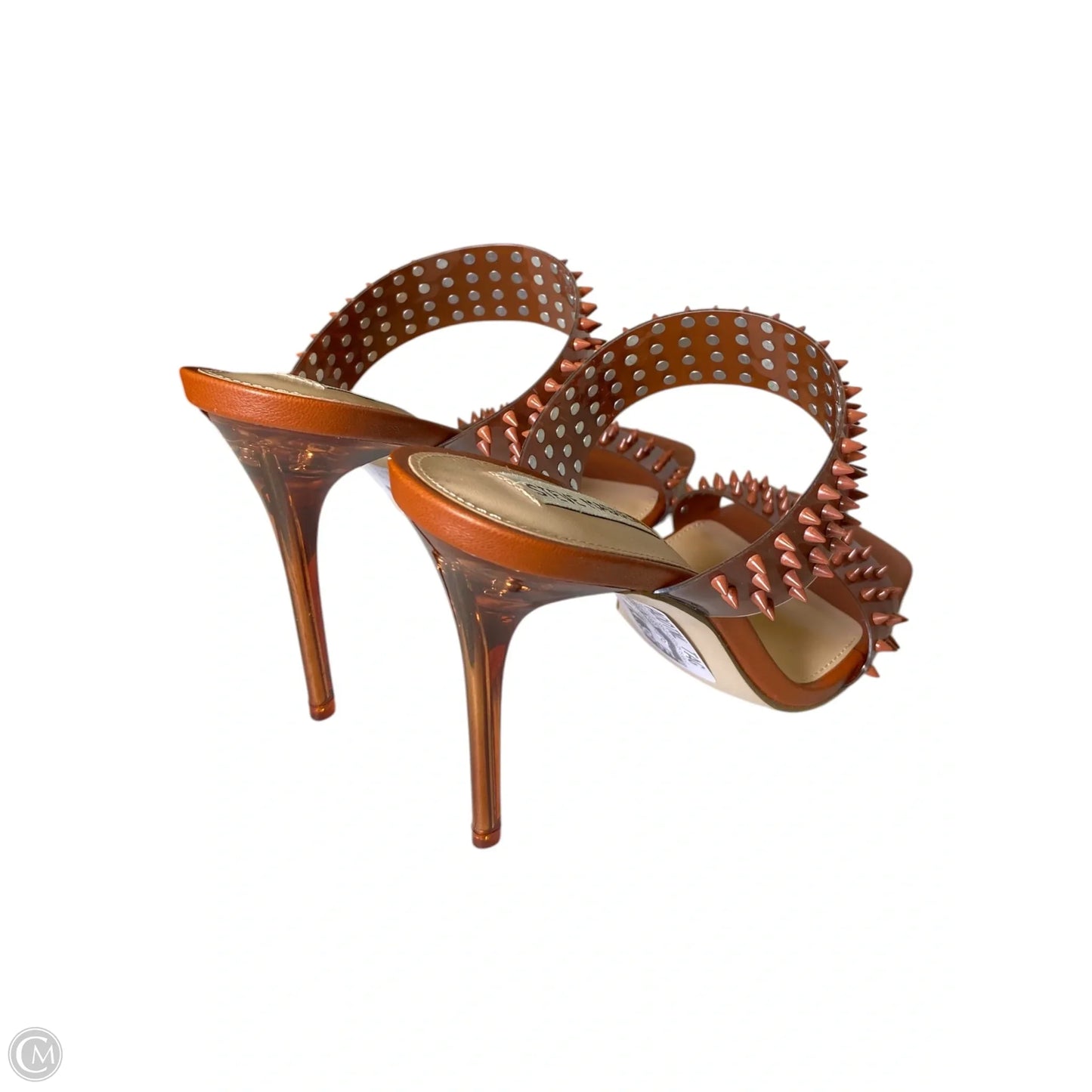 Sandals Heels Stiletto By Steve Madden In Brown, Size: 10