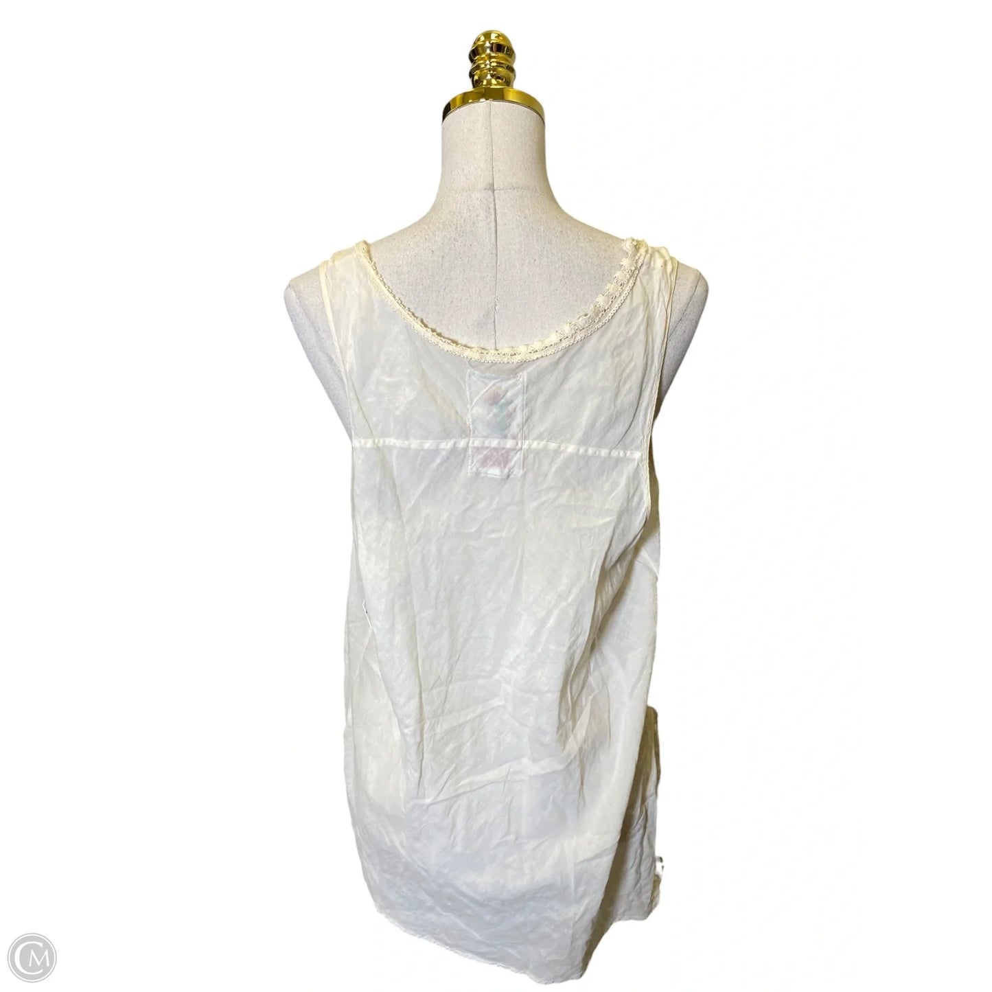 Blouse Sleeveless By Johnny Was In Cream, Size: L