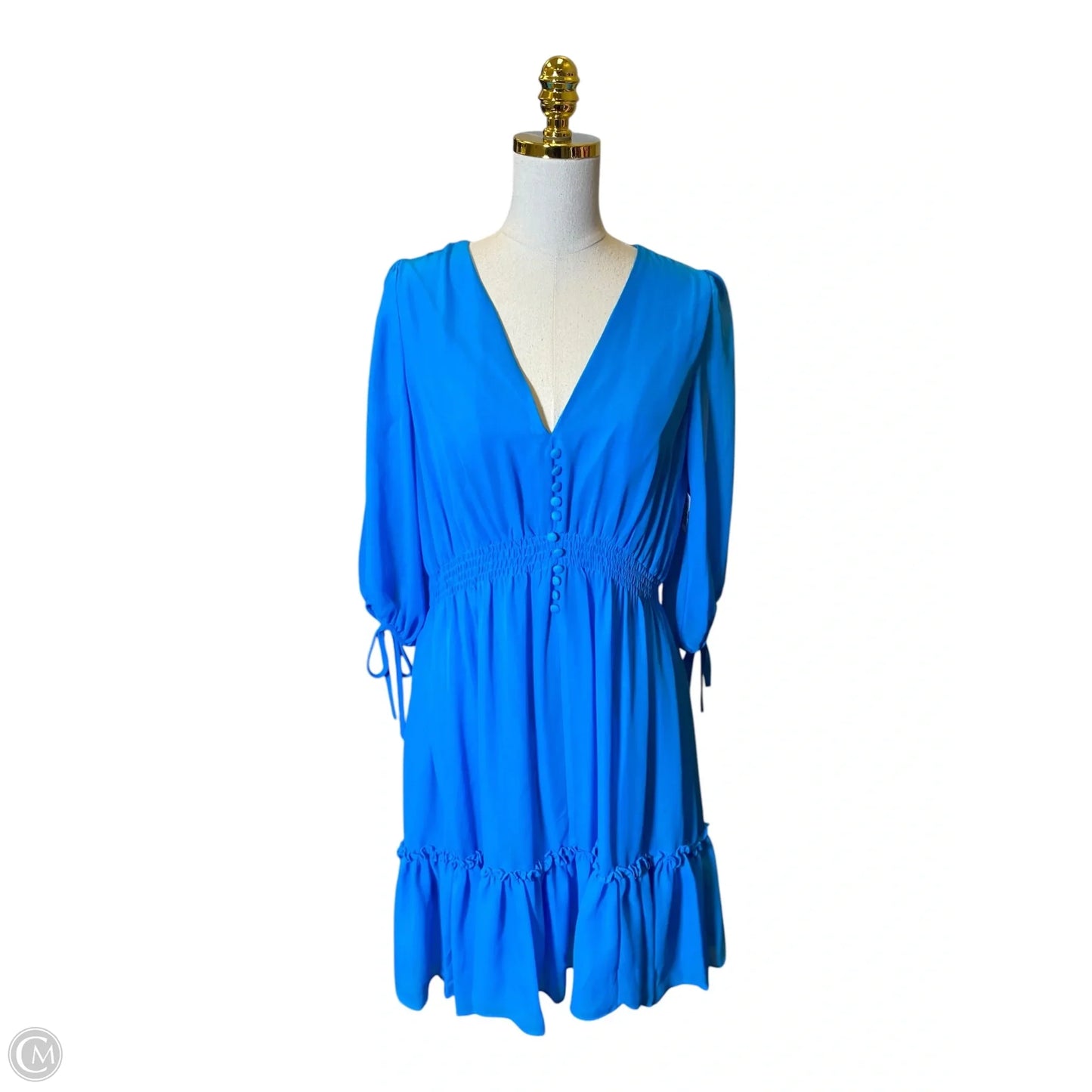 Dress Casual Midi By Taylor In Blue, Size: 12
